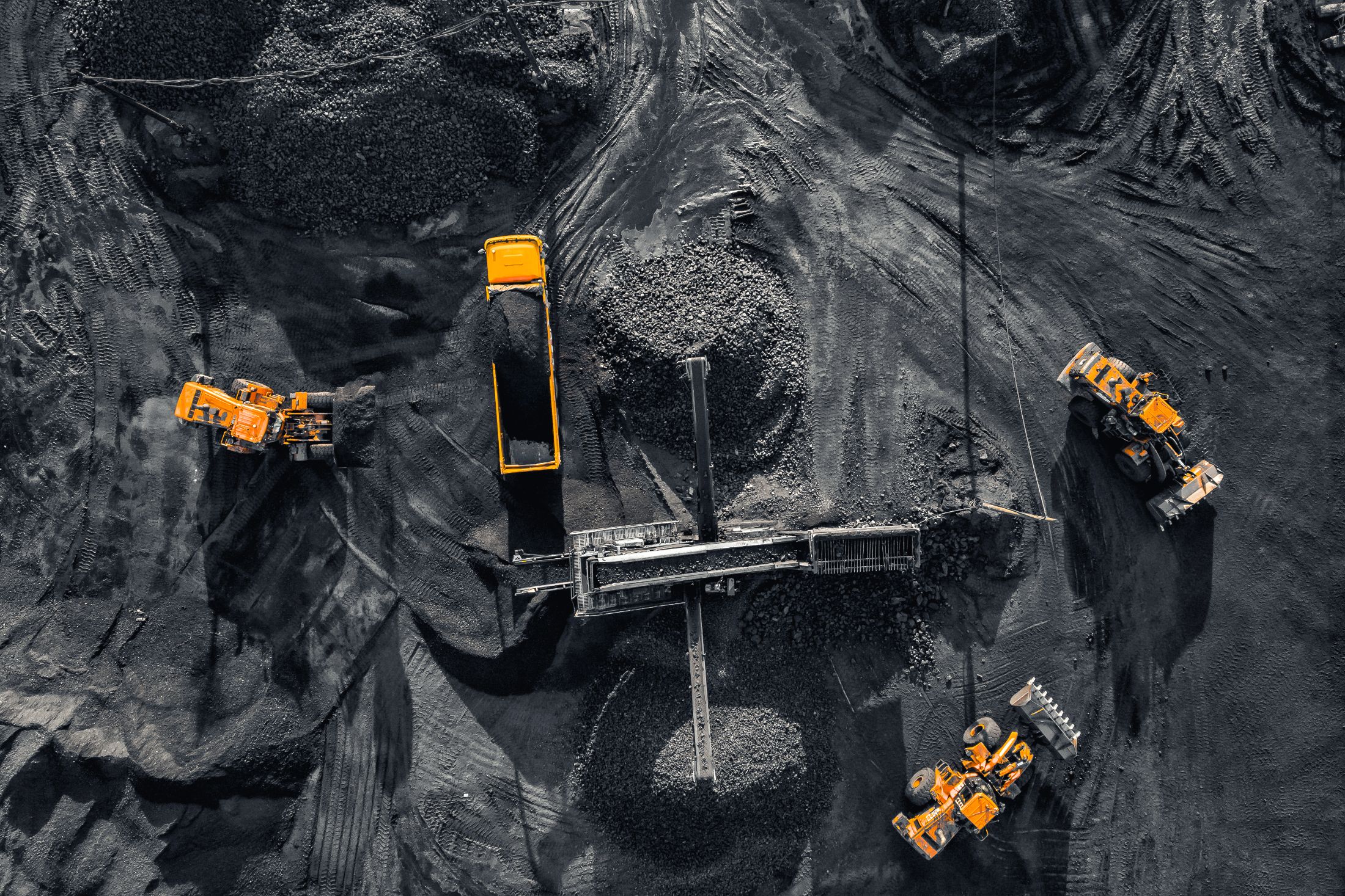 Construction site from above
